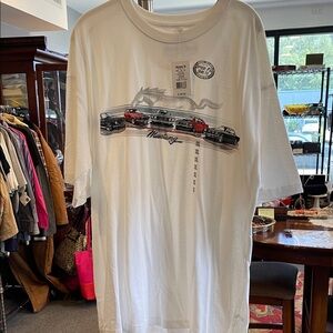 Mustang Graphic White Men's Tee size XXL cars fast cars racing soft feel NWT